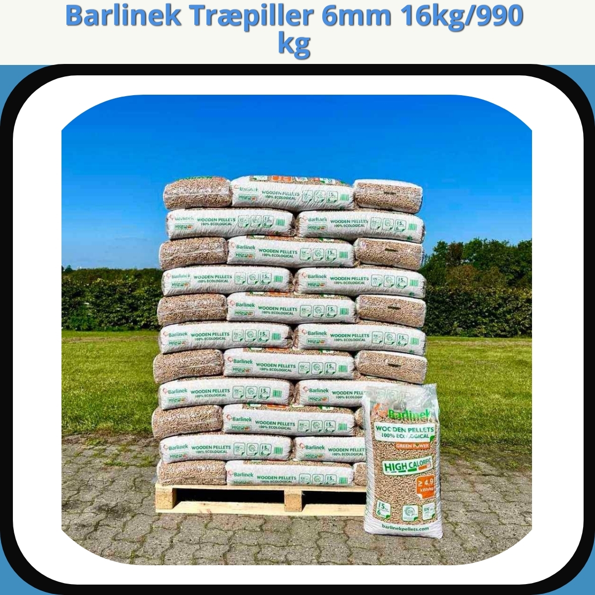 Anmeldelse af Barlinek Træpiller 6mm 16kg/990 kg