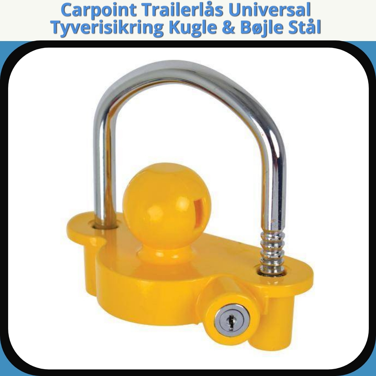 Anmeldelse af Carpoint Trailerlås Universal Tyverisikring Kugle & Bøjle Stål