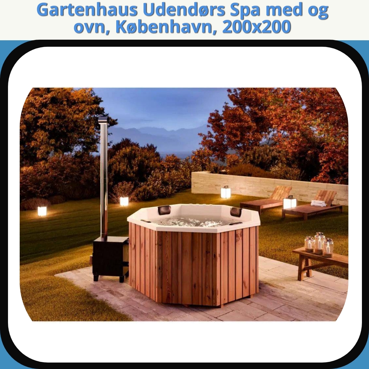 Anmeldelse af Gartenhaus Udendørs Spa med og ovn, København, 200x200