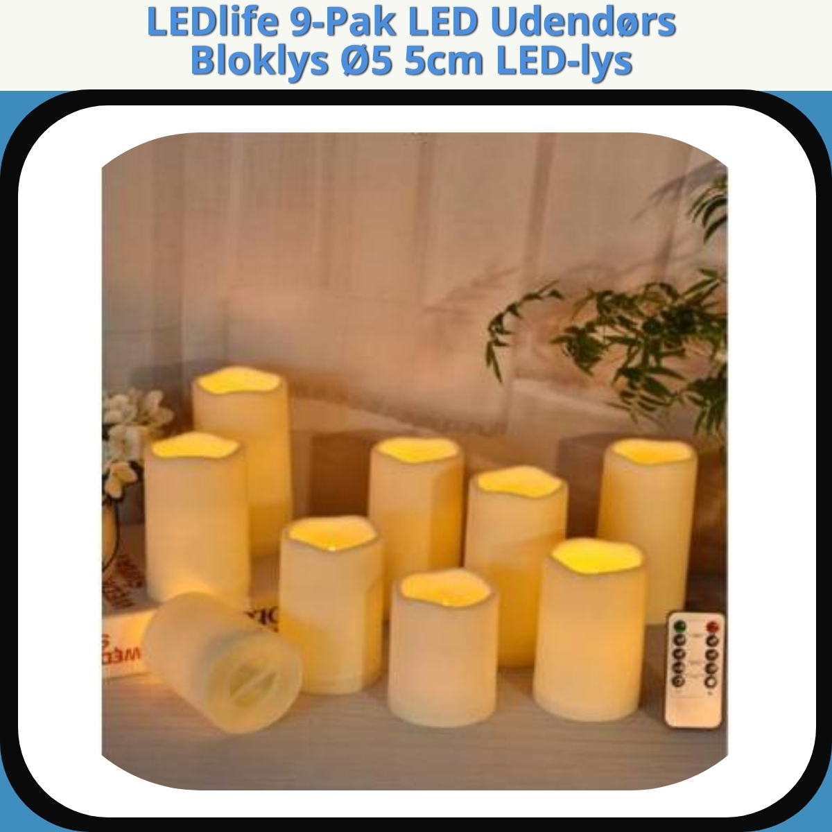 Anmeldelse af LEDlife 9-Pak LED Udendørs Bloklys Ø5 5cm LED-lys