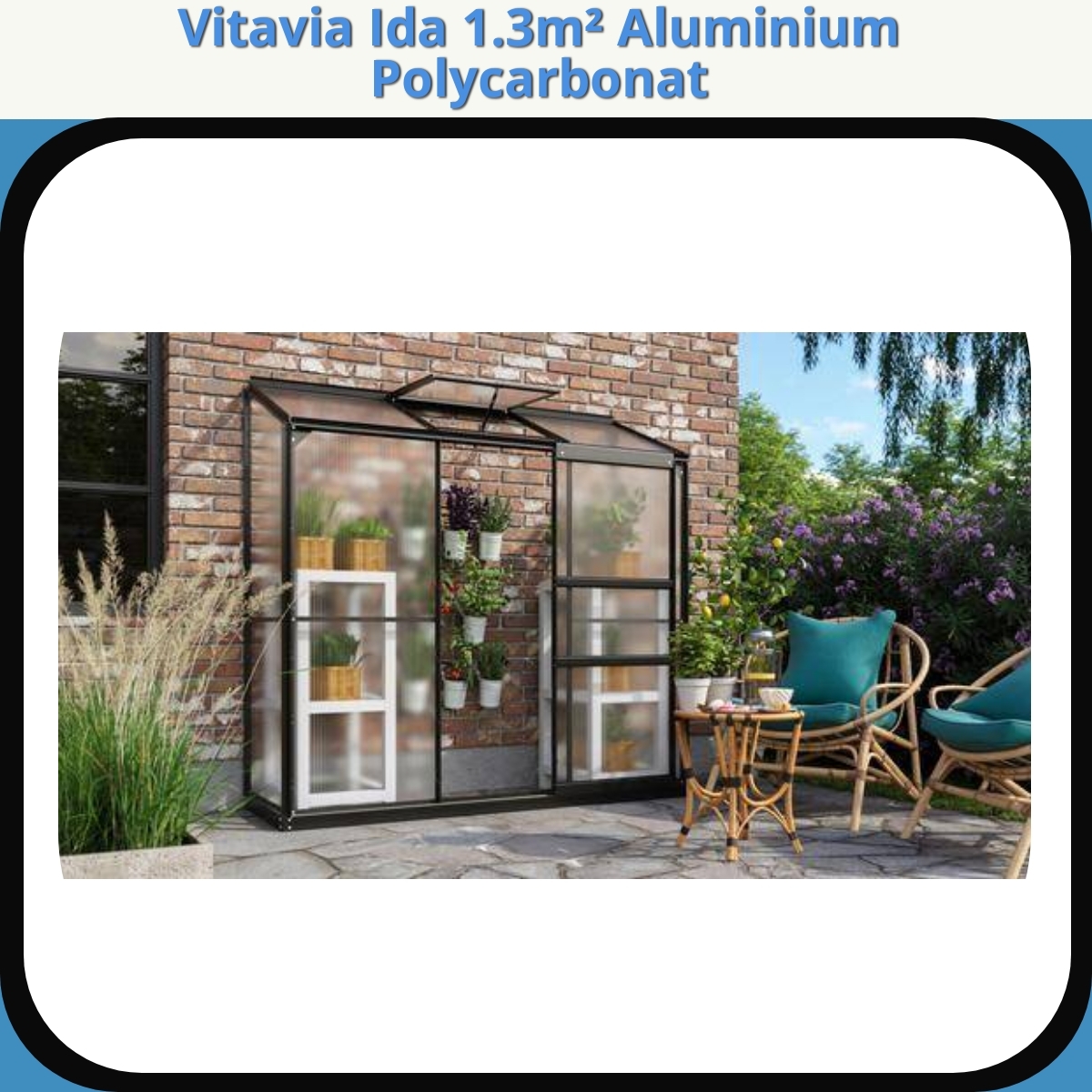 Anmeldelse af Vitavia Ida 1.3m² Aluminium Polycarbonat