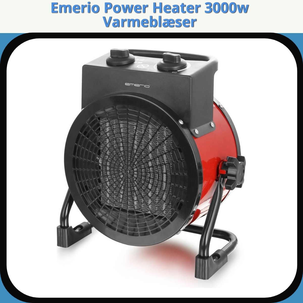Anmeldelse af Emerio Power Heater 3000w Varmeblæser