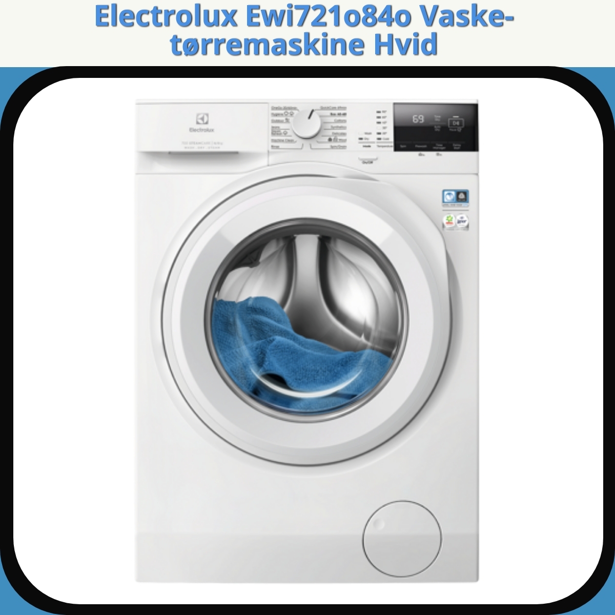 Anmeldelse af Electrolux Ewi721o84o Vaske-tørremaskine Hvid