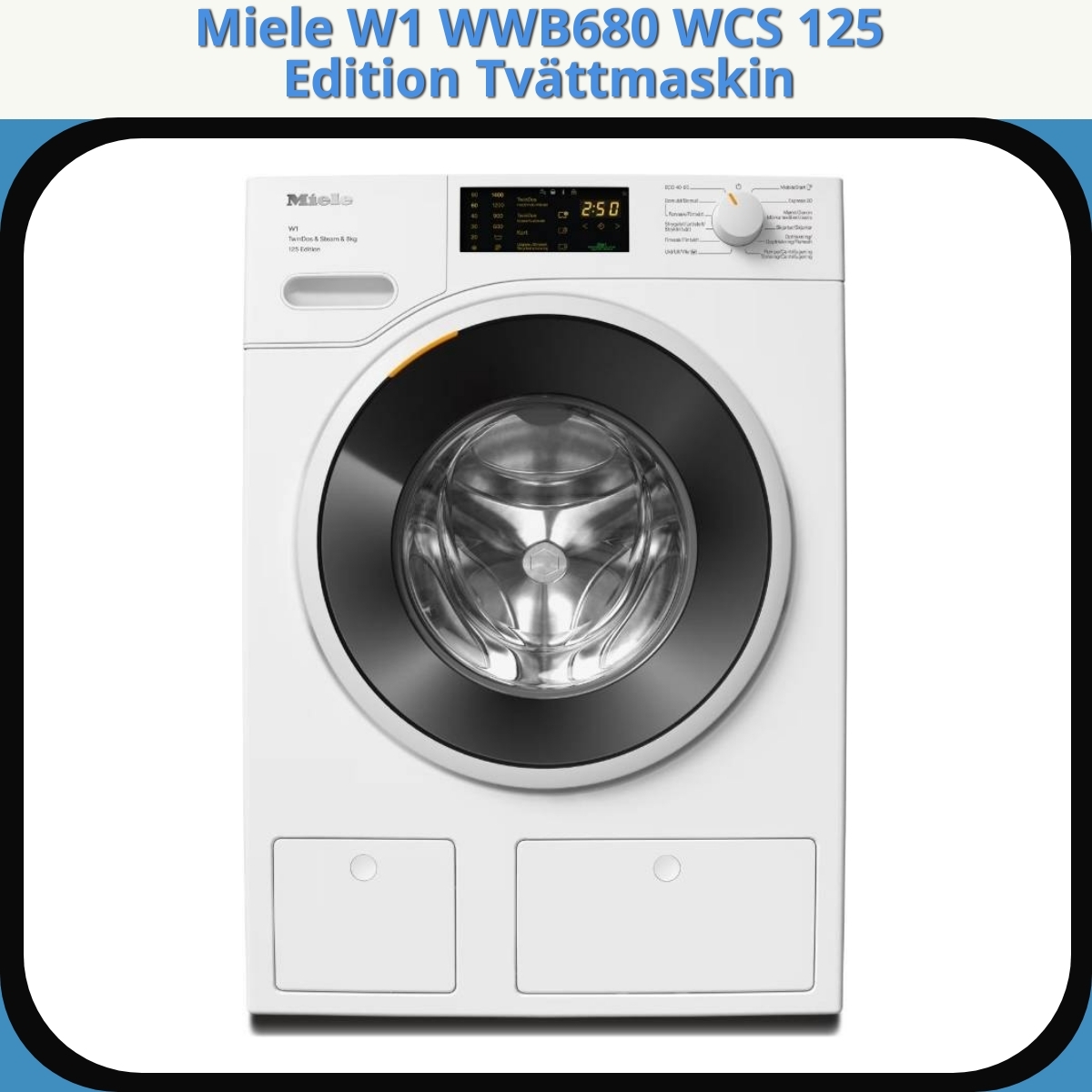 Anmeldelse af Miele W1 WWB680 WCS 125 Edition Tvättmaskin