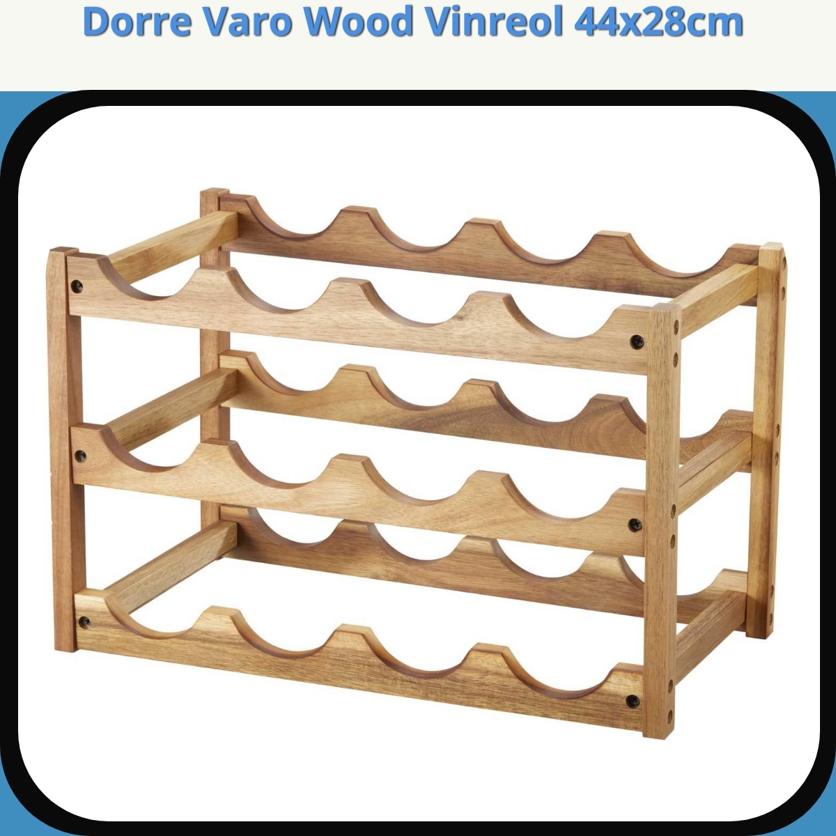Anmeldelse af Dorre Varo Wood Vinreol 44x28cm