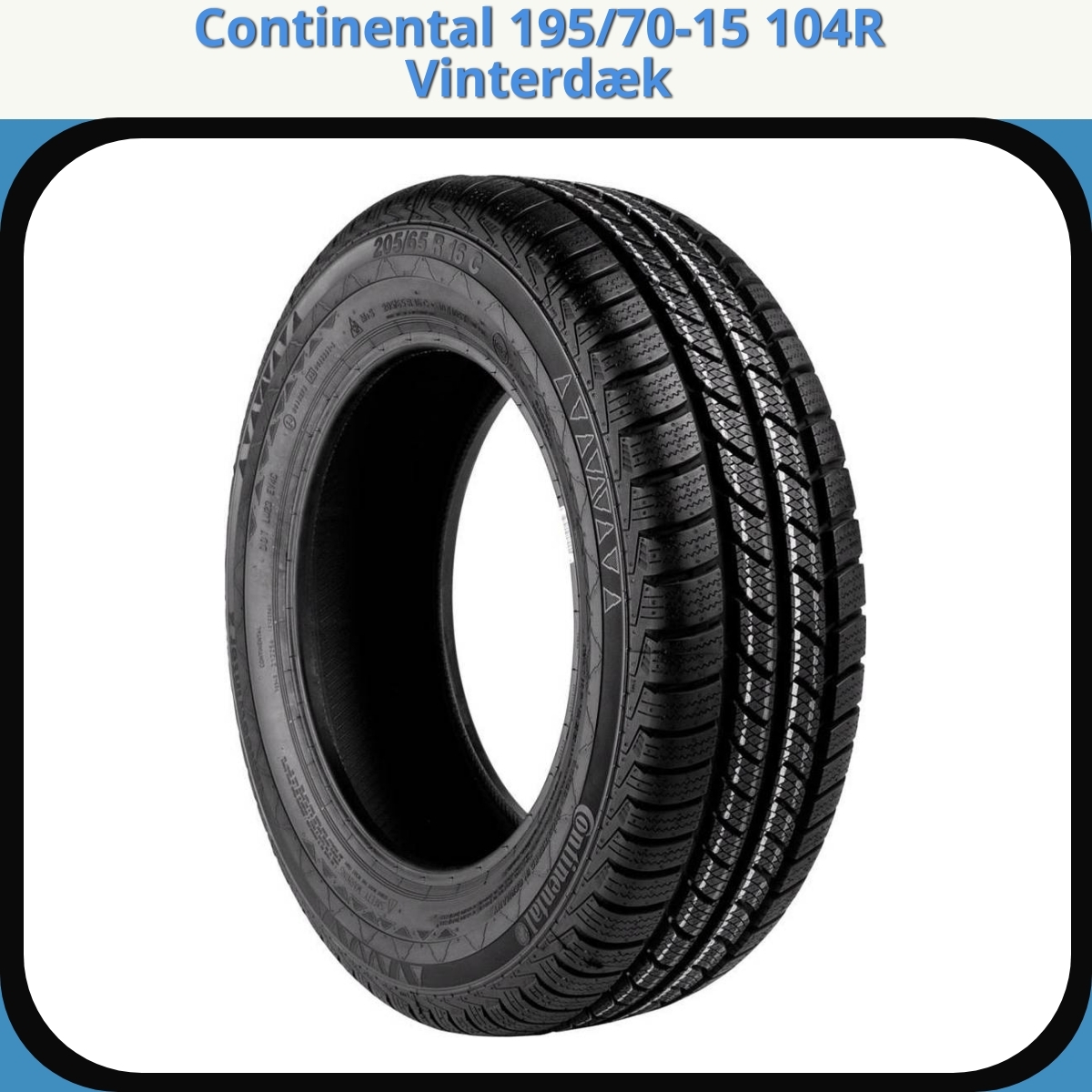 Anmeldelse af Continental 195/70-15 104R Vinterdæk