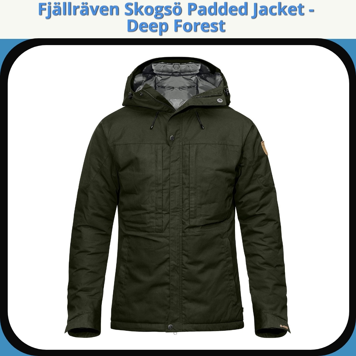 Anmeldelse af Fjällräven Skogsö Padded Jacket - Deep Forest