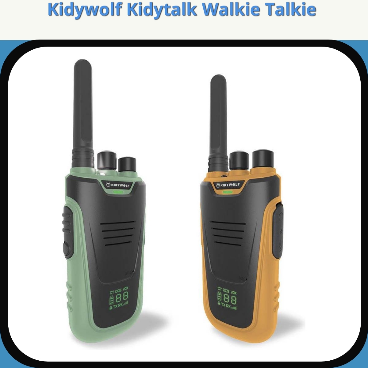 Anmeldelse af Kidywolf Kidytalk Walkie Talkie