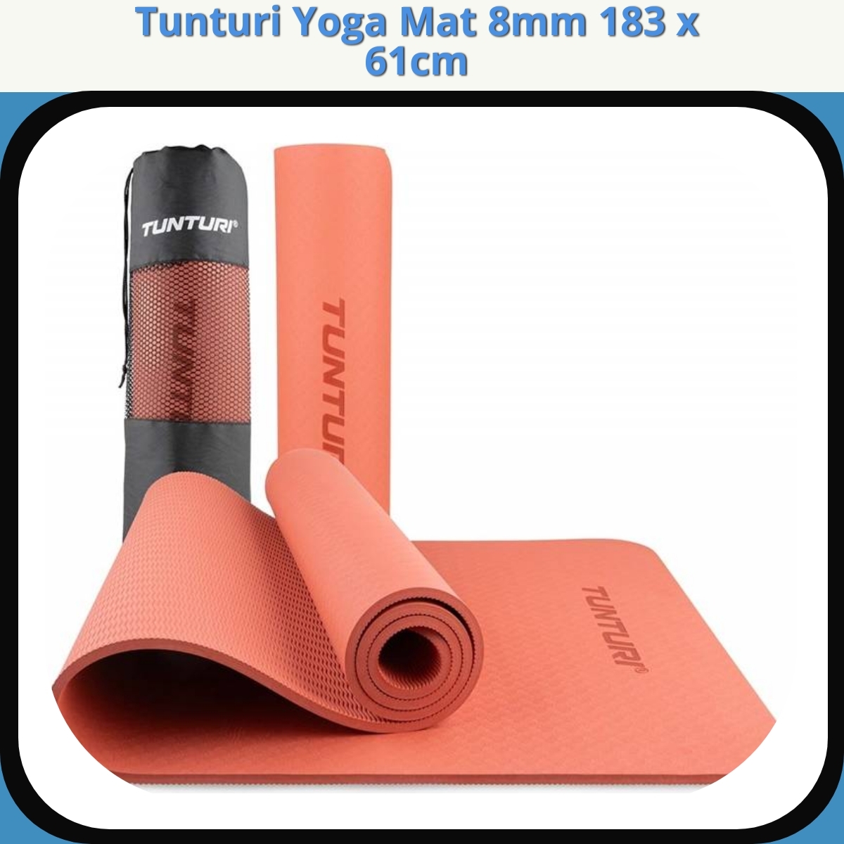Anmeldelse af Tunturi Yoga Mat 8mm 183 x 61cm